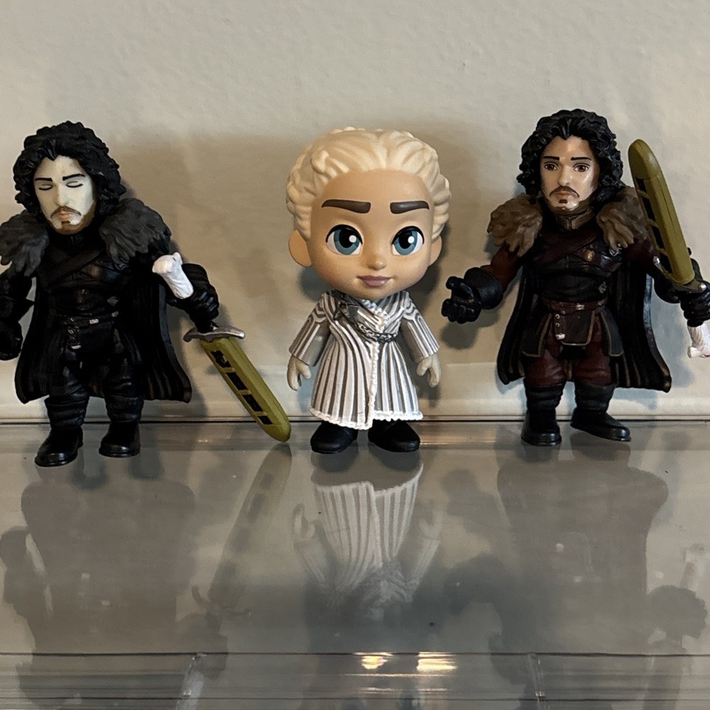 Game Of Thrones 3.25" Action Figures The Loyal Subjects Lot Of 2 And 1 Funko Pop